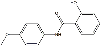 2-hydroxy-N-(4-methoxyphenyl)benzamide 구조식 이미지