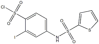 2-iodo-4-[(thien-2-ylsulfonyl)amino]benzenesulfonyl chloride Structure