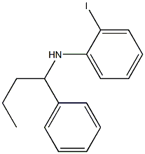 2-iodo-N-(1-phenylbutyl)aniline Structure