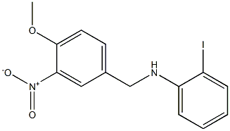 2-iodo-N-[(4-methoxy-3-nitrophenyl)methyl]aniline Structure