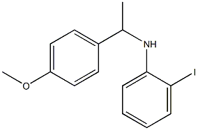 2-iodo-N-[1-(4-methoxyphenyl)ethyl]aniline 구조식 이미지