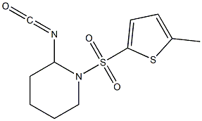 2-isocyanato-1-[(5-methylthiophene-2-)sulfonyl]piperidine Structure