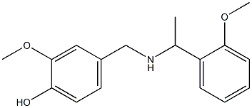 2-methoxy-4-({[1-(2-methoxyphenyl)ethyl]amino}methyl)phenol Structure