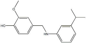 2-methoxy-4-({[3-(propan-2-yl)phenyl]amino}methyl)phenol 구조식 이미지