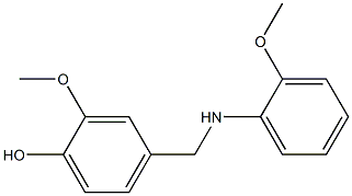 2-methoxy-4-{[(2-methoxyphenyl)amino]methyl}phenol Structure