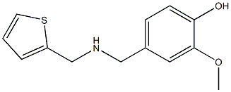 2-methoxy-4-{[(thiophen-2-ylmethyl)amino]methyl}phenol Structure