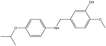 2-methoxy-5-({[4-(propan-2-yloxy)phenyl]amino}methyl)phenol 구조식 이미지
