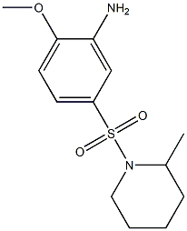 2-methoxy-5-[(2-methylpiperidine-1-)sulfonyl]aniline 구조식 이미지
