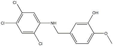 2-methoxy-5-{[(2,4,5-trichlorophenyl)amino]methyl}phenol 구조식 이미지