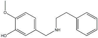 2-methoxy-5-{[(2-phenylethyl)amino]methyl}phenol Structure