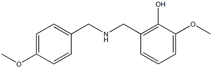 2-methoxy-6-({[(4-methoxyphenyl)methyl]amino}methyl)phenol Structure