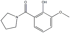 2-methoxy-6-(pyrrolidin-1-ylcarbonyl)phenol Structure