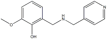 2-methoxy-6-{[(pyridin-4-ylmethyl)amino]methyl}phenol 구조식 이미지