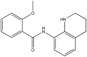 2-methoxy-N-(1,2,3,4-tetrahydroquinolin-8-yl)benzamide 구조식 이미지