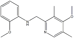 2-methoxy-N-[(4-methoxy-3,5-dimethylpyridin-2-yl)methyl]aniline 구조식 이미지
