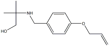 2-methyl-2-({[4-(prop-2-en-1-yloxy)phenyl]methyl}amino)propan-1-ol 구조식 이미지