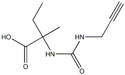 2-methyl-2-{[(prop-2-ynylamino)carbonyl]amino}butanoic acid Structure