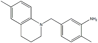 2-methyl-5-[(6-methyl-1,2,3,4-tetrahydroquinolin-1-yl)methyl]aniline Structure