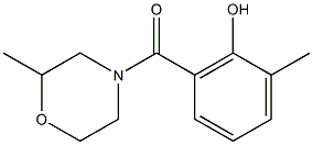 2-methyl-6-[(2-methylmorpholin-4-yl)carbonyl]phenol Structure