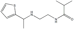 2-methyl-N-(2-{[1-(thiophen-2-yl)ethyl]amino}ethyl)propanamide Structure