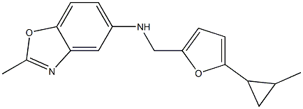 2-methyl-N-{[5-(2-methylcyclopropyl)furan-2-yl]methyl}-1,3-benzoxazol-5-amine 구조식 이미지