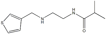 2-methyl-N-{2-[(thiophen-3-ylmethyl)amino]ethyl}propanamide Structure