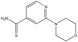 2-morpholin-4-ylpyridine-4-carbothioamide Structure