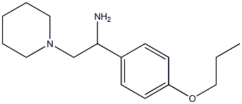 2-piperidin-1-yl-1-(4-propoxyphenyl)ethanamine Structure