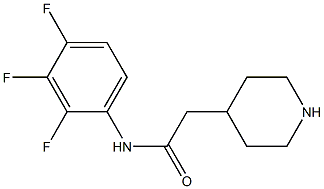 2-piperidin-4-yl-N-(2,3,4-trifluorophenyl)acetamide Structure