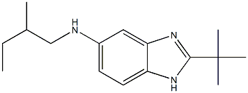 2-tert-butyl-N-(2-methylbutyl)-1H-1,3-benzodiazol-5-amine 구조식 이미지