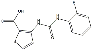 3-({[(2-fluorophenyl)amino]carbonyl}amino)thiophene-2-carboxylic acid Structure