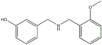 3-({[(2-methoxyphenyl)methyl]amino}methyl)phenol Structure