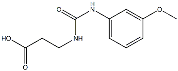 3-({[(3-methoxyphenyl)amino]carbonyl}amino)propanoic acid Structure