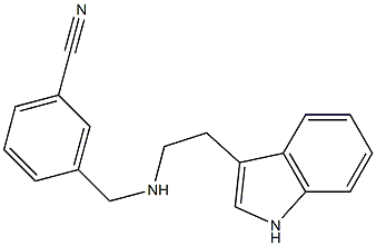 3-({[2-(1H-indol-3-yl)ethyl]amino}methyl)benzonitrile Structure
