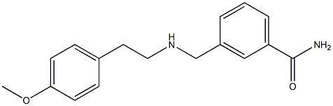 3-({[2-(4-methoxyphenyl)ethyl]amino}methyl)benzamide 구조식 이미지