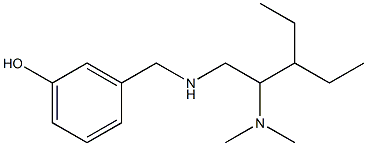 3-({[2-(dimethylamino)-3-ethylpentyl]amino}methyl)phenol 구조식 이미지