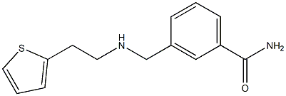 3-({[2-(thiophen-2-yl)ethyl]amino}methyl)benzamide Structure