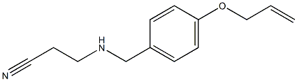 3-({[4-(prop-2-en-1-yloxy)phenyl]methyl}amino)propanenitrile 구조식 이미지