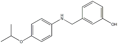 3-({[4-(propan-2-yloxy)phenyl]amino}methyl)phenol Structure