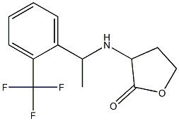 3-({1-[2-(trifluoromethyl)phenyl]ethyl}amino)oxolan-2-one Structure