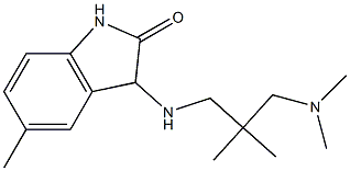 3-({2-[(dimethylamino)methyl]-2-methylpropyl}amino)-5-methyl-2,3-dihydro-1H-indol-2-one 구조식 이미지
