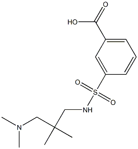 3-({2-[(dimethylamino)methyl]-2-methylpropyl}sulfamoyl)benzoic acid Structure