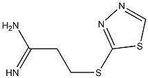 3-(1,3,4-thiadiazol-2-ylsulfanyl)propanimidamide Structure