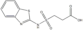 3-(1,3-benzothiazol-2-ylsulfamoyl)propanoic acid 구조식 이미지