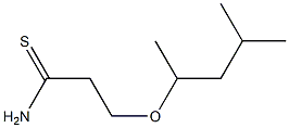 3-(1,3-dimethylbutoxy)propanethioamide 구조식 이미지