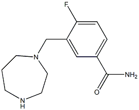 3-(1,4-diazepan-1-ylmethyl)-4-fluorobenzamide Structure
