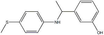 3-(1-{[4-(methylsulfanyl)phenyl]amino}ethyl)phenol 구조식 이미지