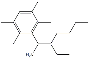 3-(1-amino-2-ethylhexyl)-1,2,4,5-tetramethylbenzene Structure