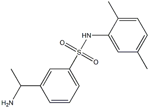 3-(1-aminoethyl)-N-(2,5-dimethylphenyl)benzene-1-sulfonamide 구조식 이미지