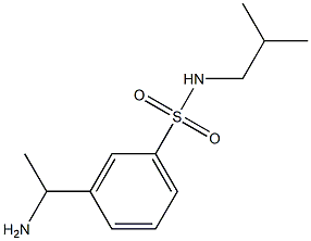 3-(1-aminoethyl)-N-(2-methylpropyl)benzene-1-sulfonamide Structure